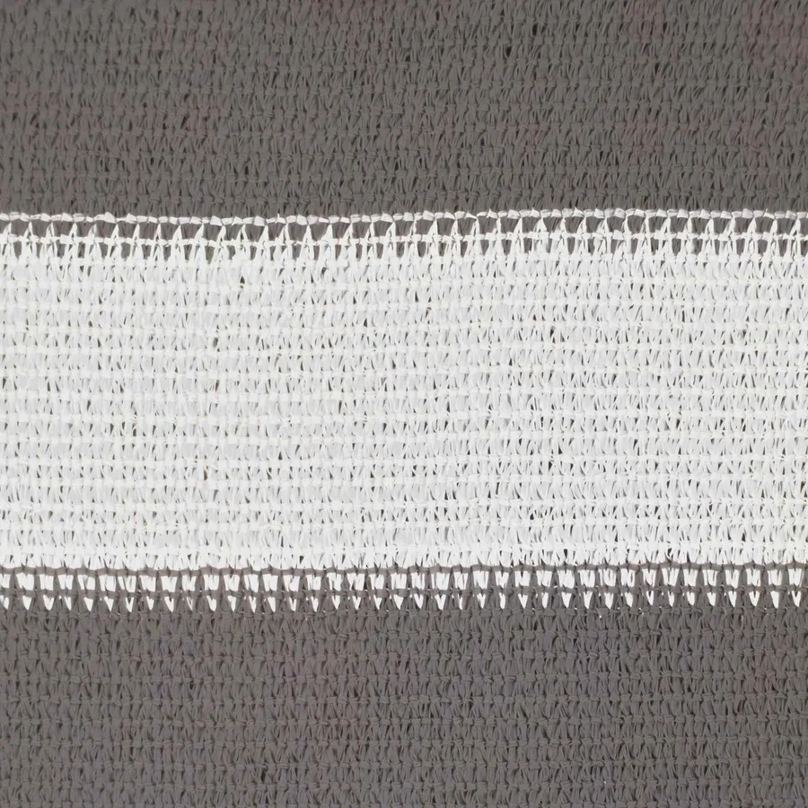 Voile d'ombre Gris clair et blanc 3 x 6 m HDPE - 7