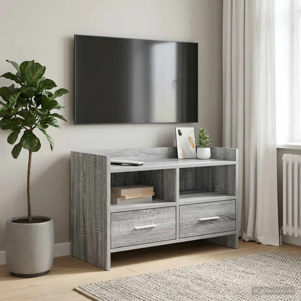 Meuble TV 71,5 x 33 x 47 cm Sonoma gris Bois d'ingénierie