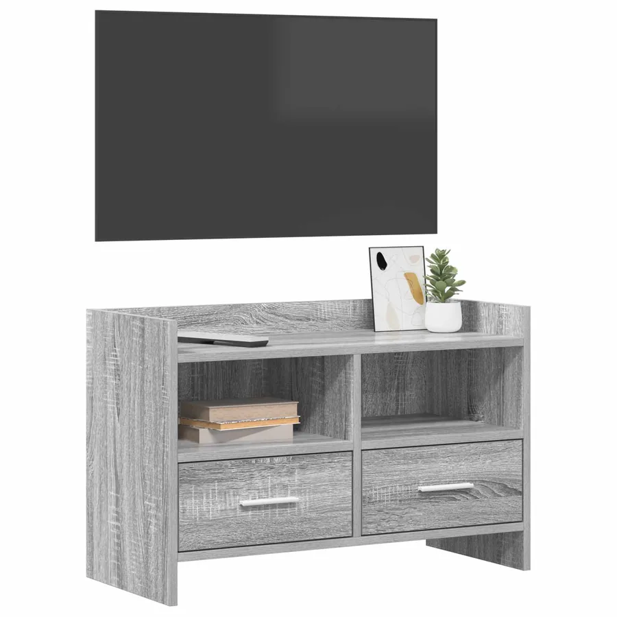 Meuble TV 71,5 x 33 x 47 cm Sonoma gris Bois d'ingénierie - 3