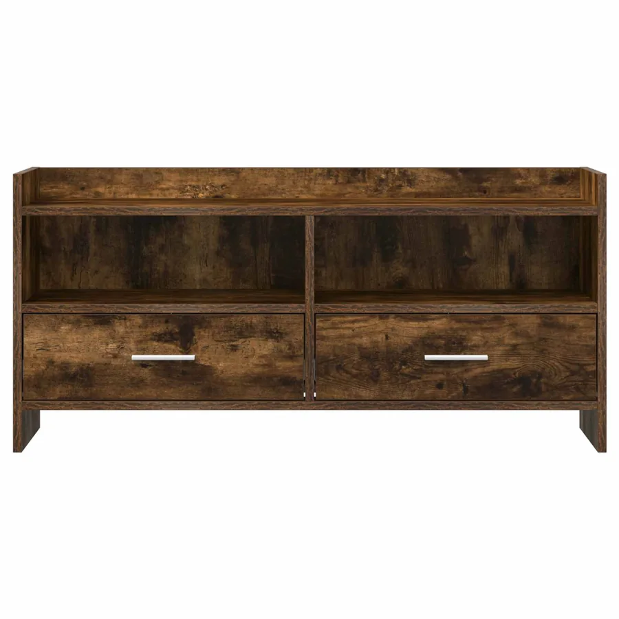 Meuble TV 100 x 33 x 47 cm Chêne fumé Bois d'ingénierie - 5