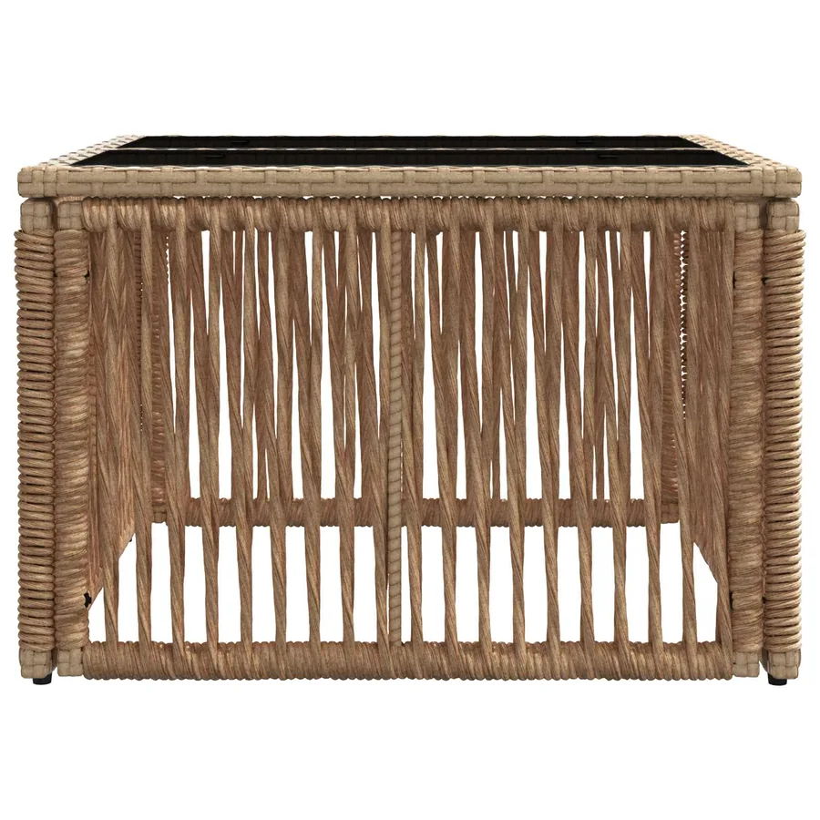 Table de Jardin Beige et Noir 55 x 55 x 37 cm - 3