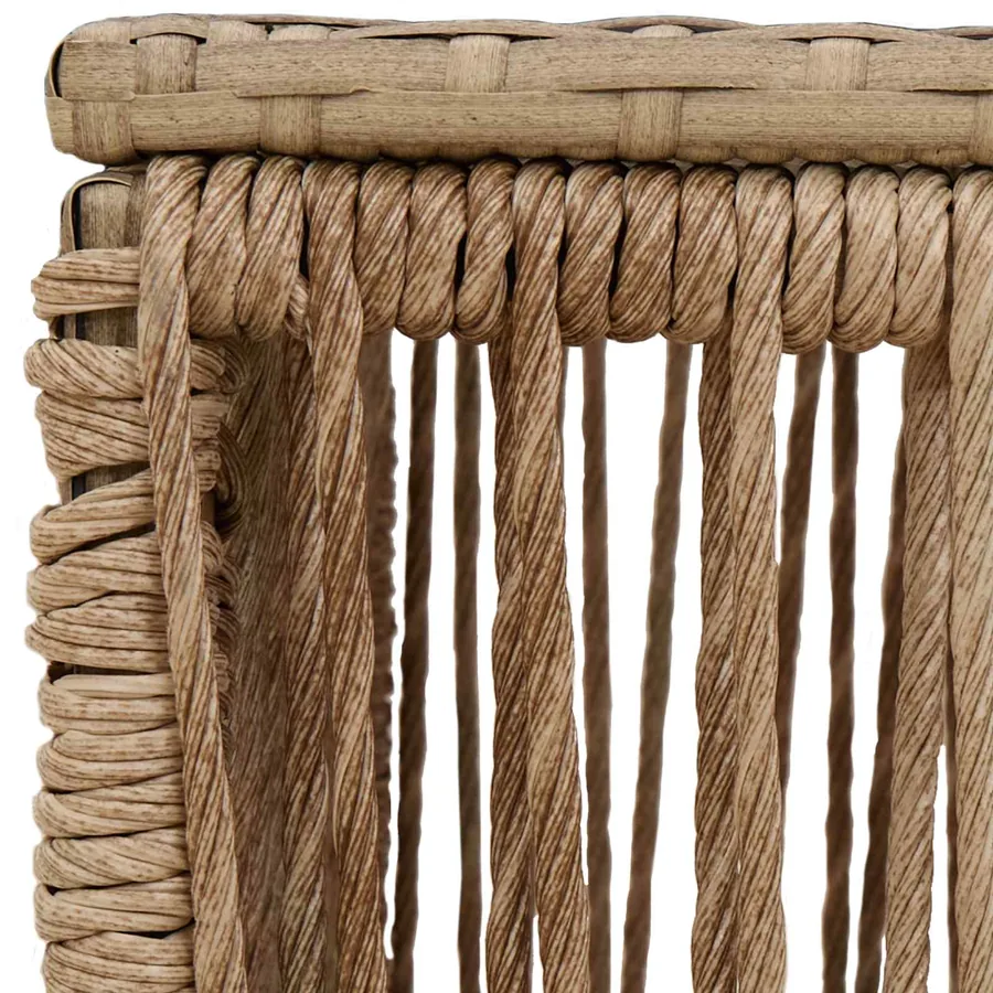 Table de Jardin Beige et Noir 55 x 55 x 37 cm - 5