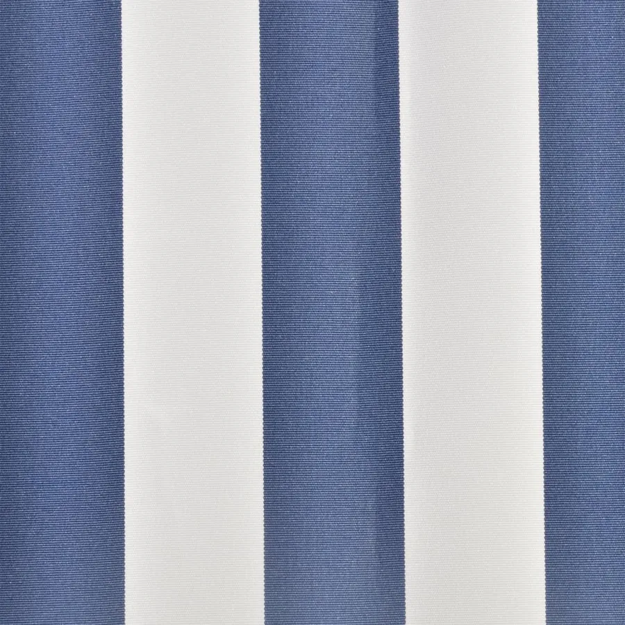 Tissu de remplacement pour auvent bleu et blanc 4x3 m polyester - 3