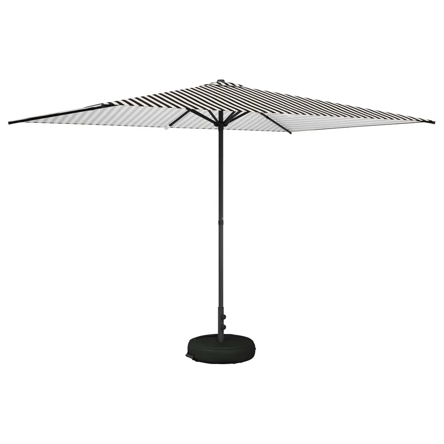 Parasol de jardin avec base 200 x 300 cm Polyester - 2