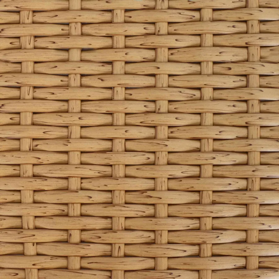 Table de Jardin Naturel 55 x 55 x 37 cm Rattan PE et Verre - 7