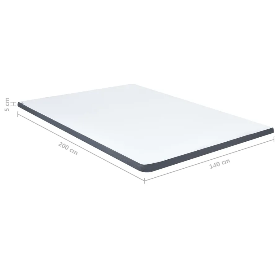 Surmatelas de sommier tapissier 200x140x5 cm mi-doux - 9