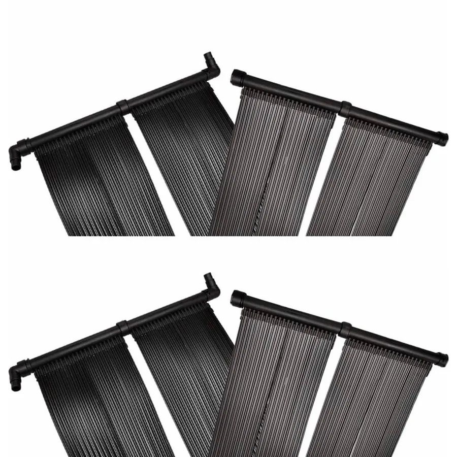 Panneaux solaires de chauffage de piscine 4 pcs 80x620 cm