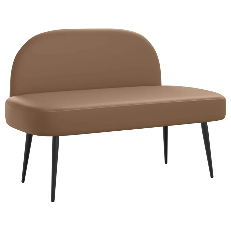Banc rembourré avec dossier Cappuccino 110 x 60 x 76 cm - 2