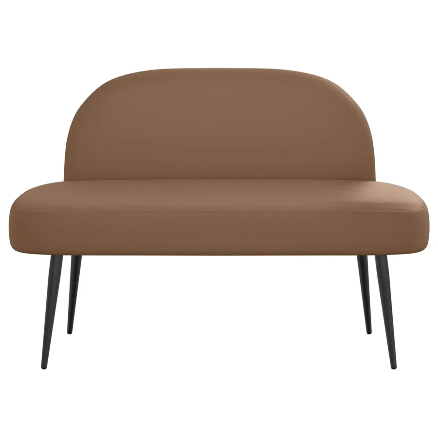 Banc rembourré avec dossier Cappuccino 110 x 60 x 76 cm - 3