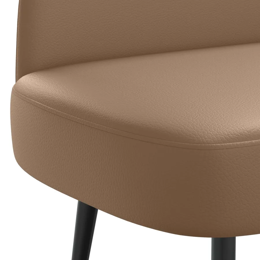 Banc rembourré avec dossier Cappuccino 110 x 60 x 76 cm - 5