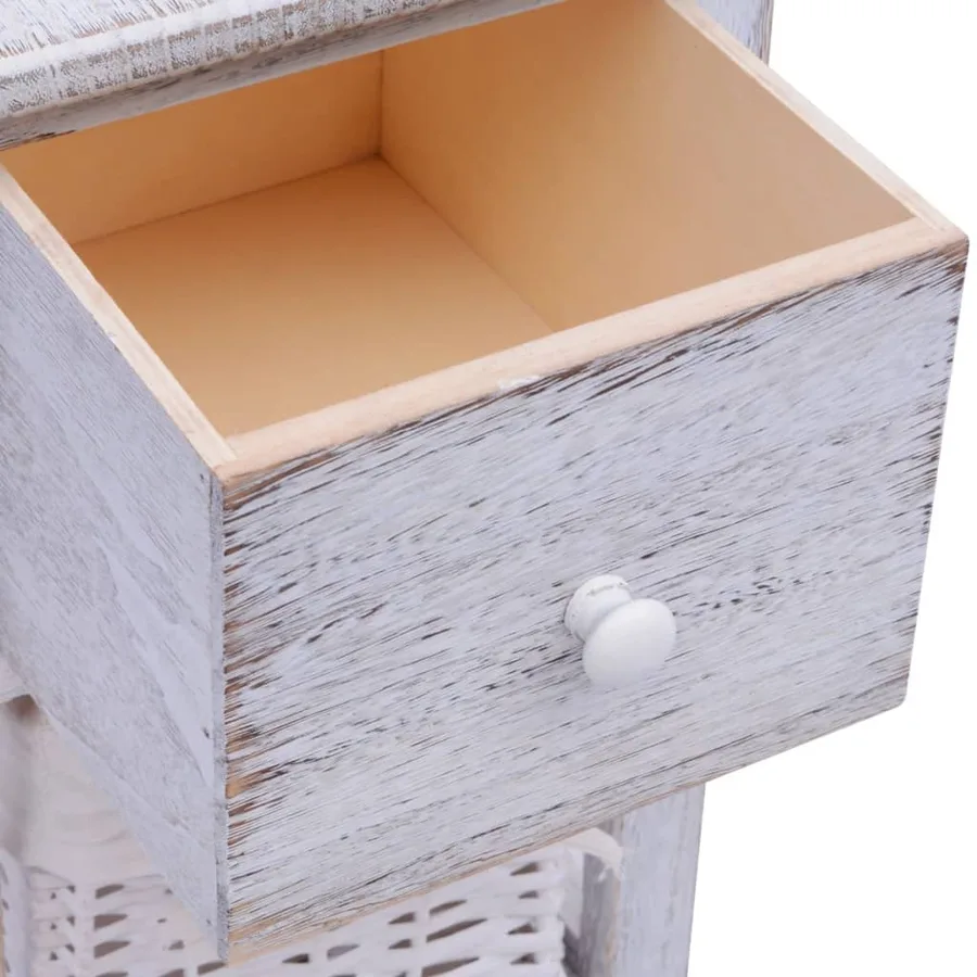 Table de chevet Bois Blanc - 5