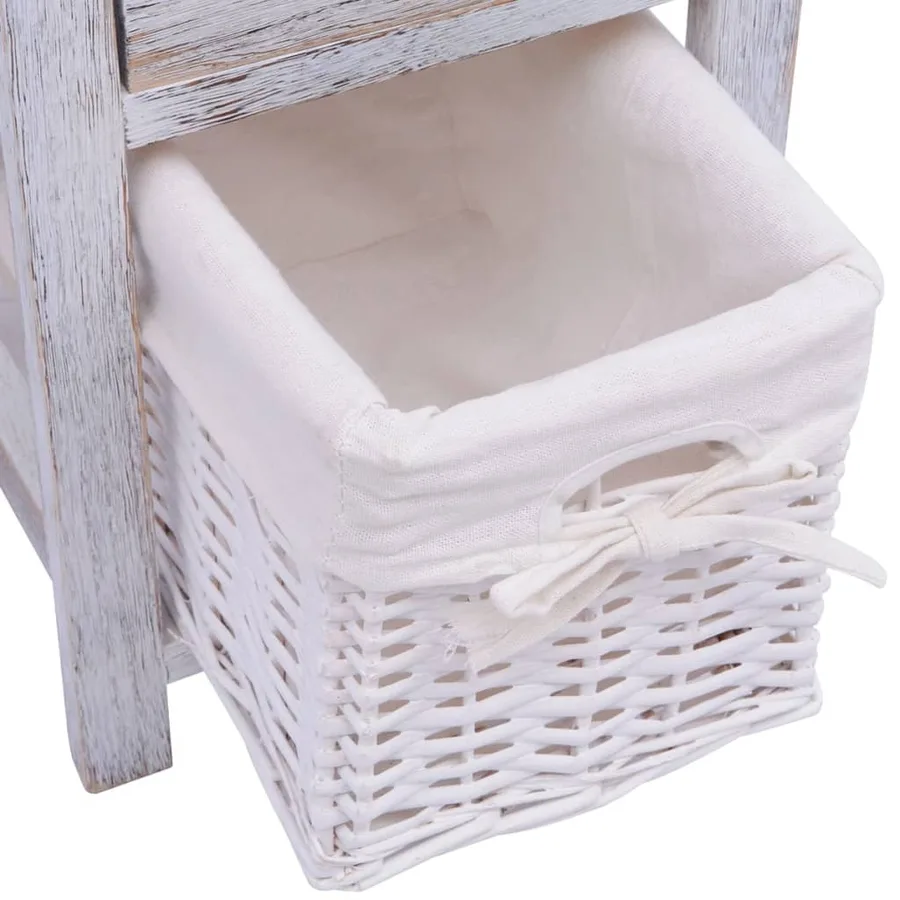 Table de chevet Bois Blanc - 6