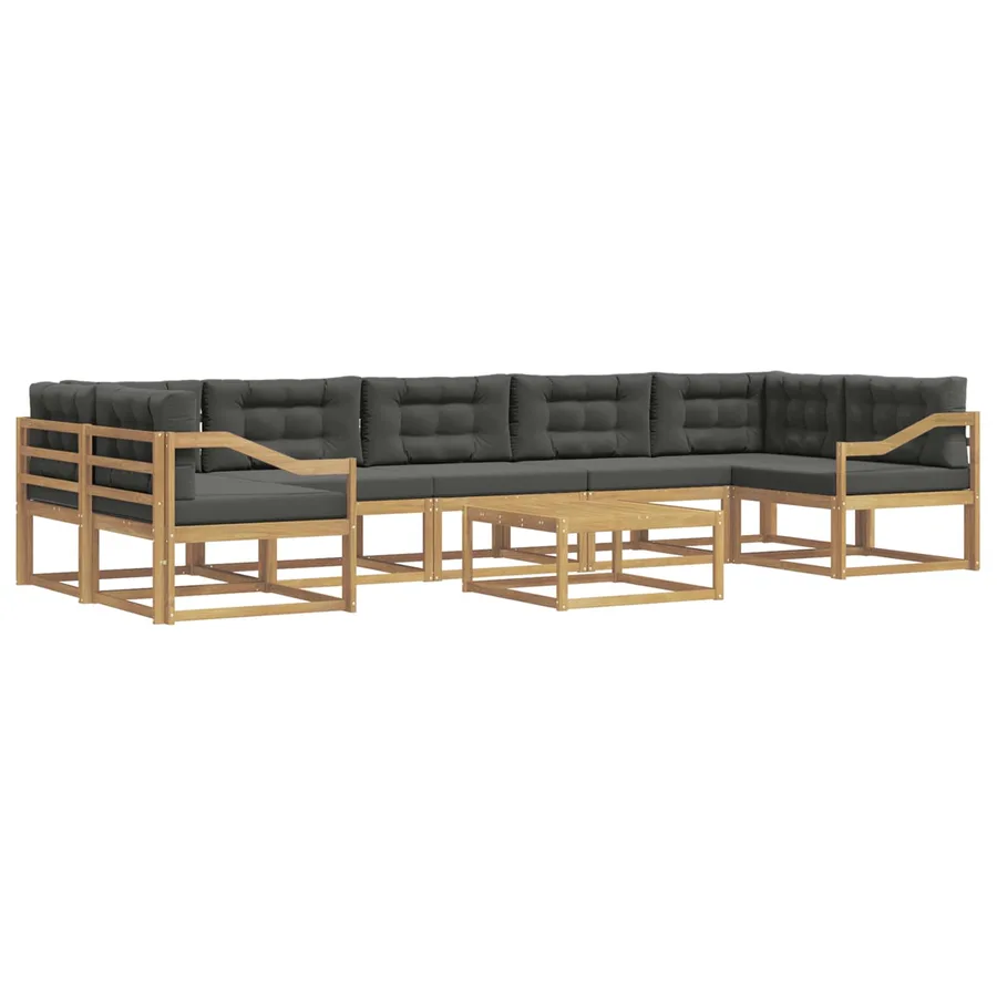 Ensemble de canapés d'extérieur 6 pcs Blanc et anthracite - 2