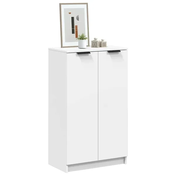 Armoire à chaussures Blanc 59x35x100,5 cm Bois d'ingénierie