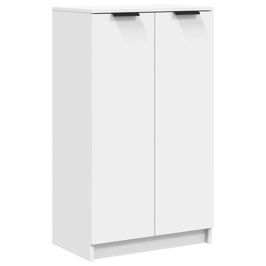 Armoire à chaussures Blanc 59x35x100,5 cm Bois d'ingénierie - 2