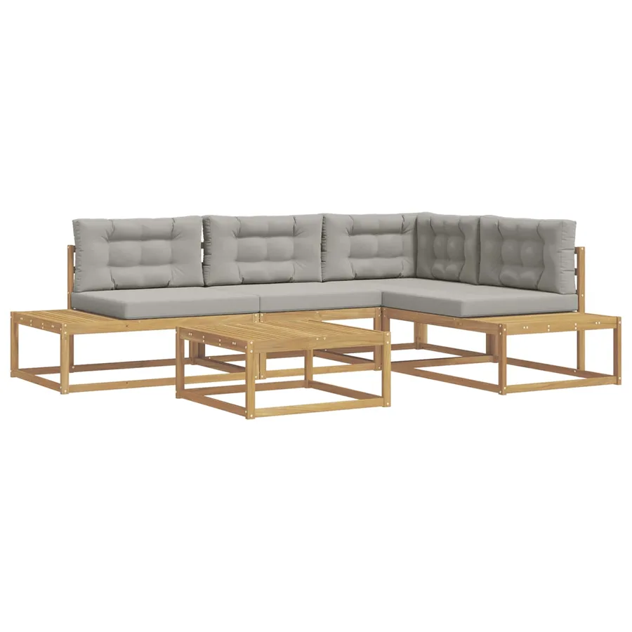 Ensemble de canapés d'extérieur Blanc 79 x 79 x 37 cm Polyester - 2