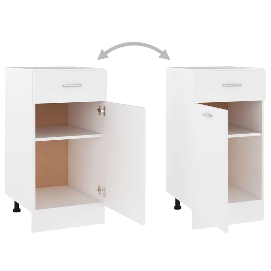 Armoire à tiroirs "Lyon" Blanc 40 x 46 x 81,5 cm Bois d'ingénierie - 7