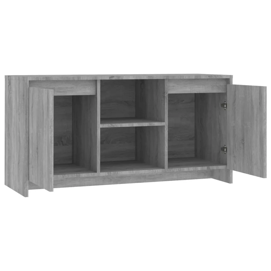 Meuble TV Sonoma gris 102x37,5x52,5 cm Bois d'ingénierie - 5