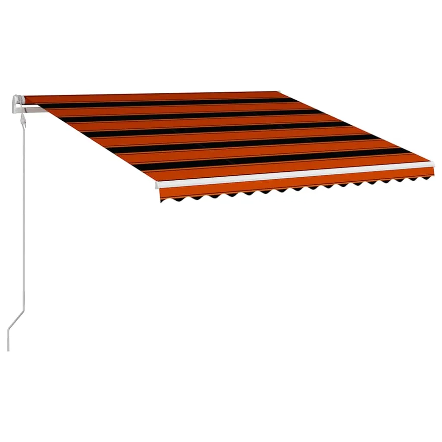 Auvent rétractable automatique 400x300 cm Orange et marron - 3
