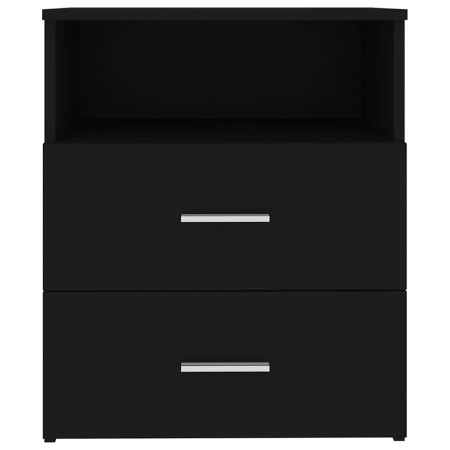 Table de chevet Noir 50x32x60 cm - 5