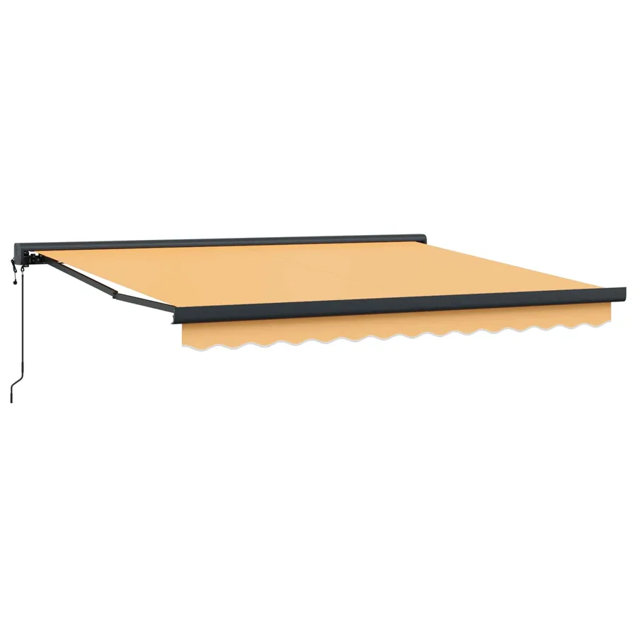 Auvent rétractable Sable 400 × 300 cm Tissu et Métal - 2