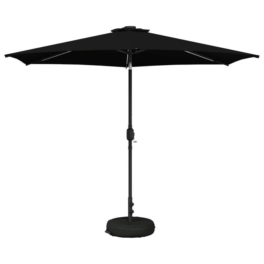 Parasol de jardin avec lumières LED et base 300 x 300 cm - 2