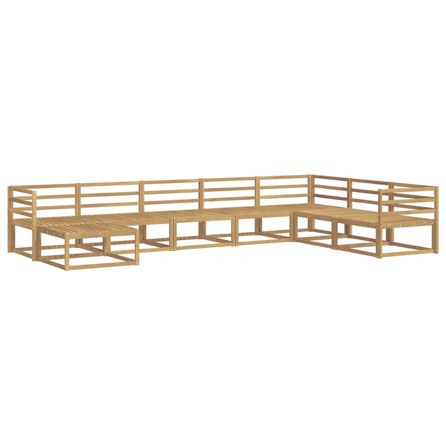 Ensemble de canapés d'extérieur 8 pcs Blanc - 2