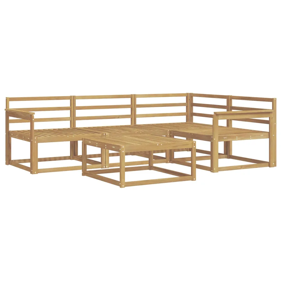 Ensemble de canapés d'extérieur 5 pcs Blanc 79 x 79 x 37 cm - 2