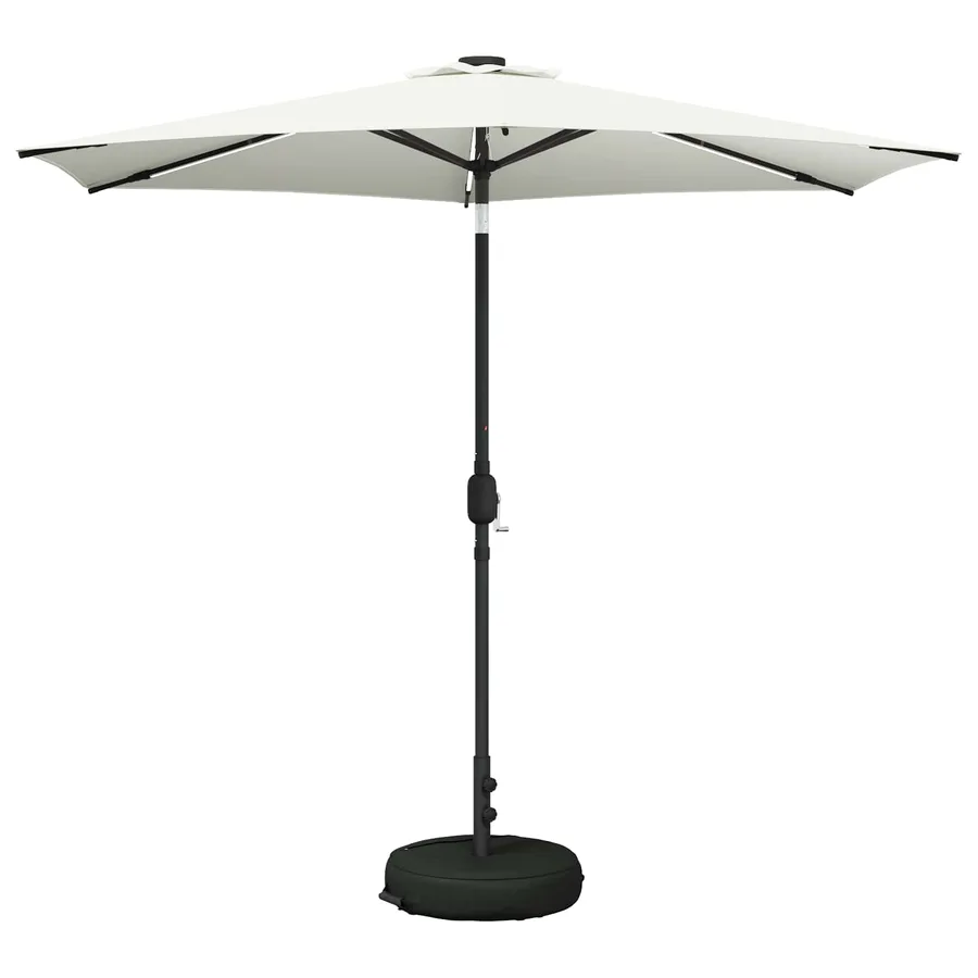 Parasol de jardin avec lumières LED et base 270 x 270 cm - 2