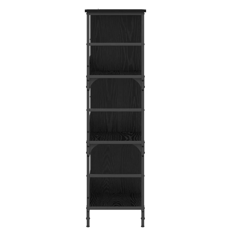 Étagère Chêne noir 78,5 x 33 x 117,5 cm métal PB - 3
