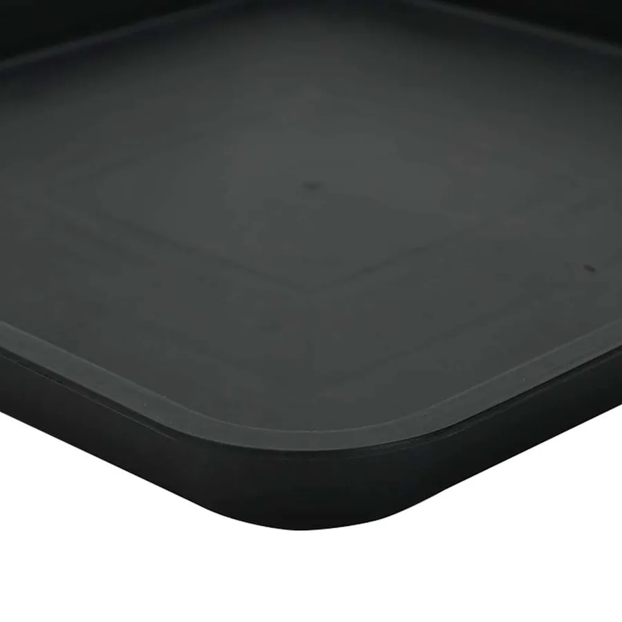 Pots de plantes 6 pcs Noir 38 x 38 x 30 cm Plastique - 8