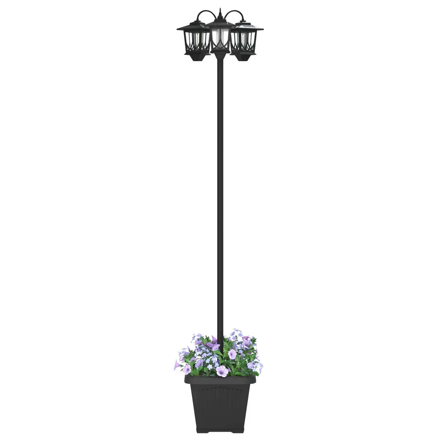 Lampadaire à 3 têtes Noir 32 x 32 x 188 cm Aluminium et ABS - 3