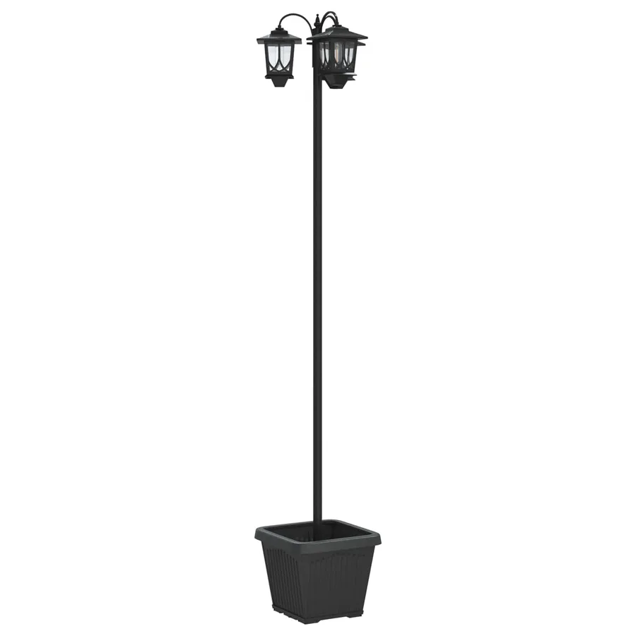 Lampadaire à 3 têtes Noir 32 x 32 x 188 cm Aluminium et ABS - 5