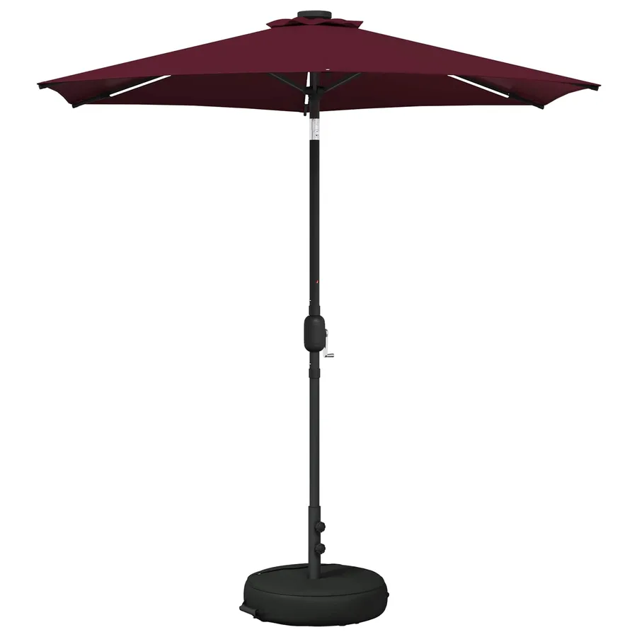 Parasol de jardin avec lumières LED et base 230 x 230 cm - 2