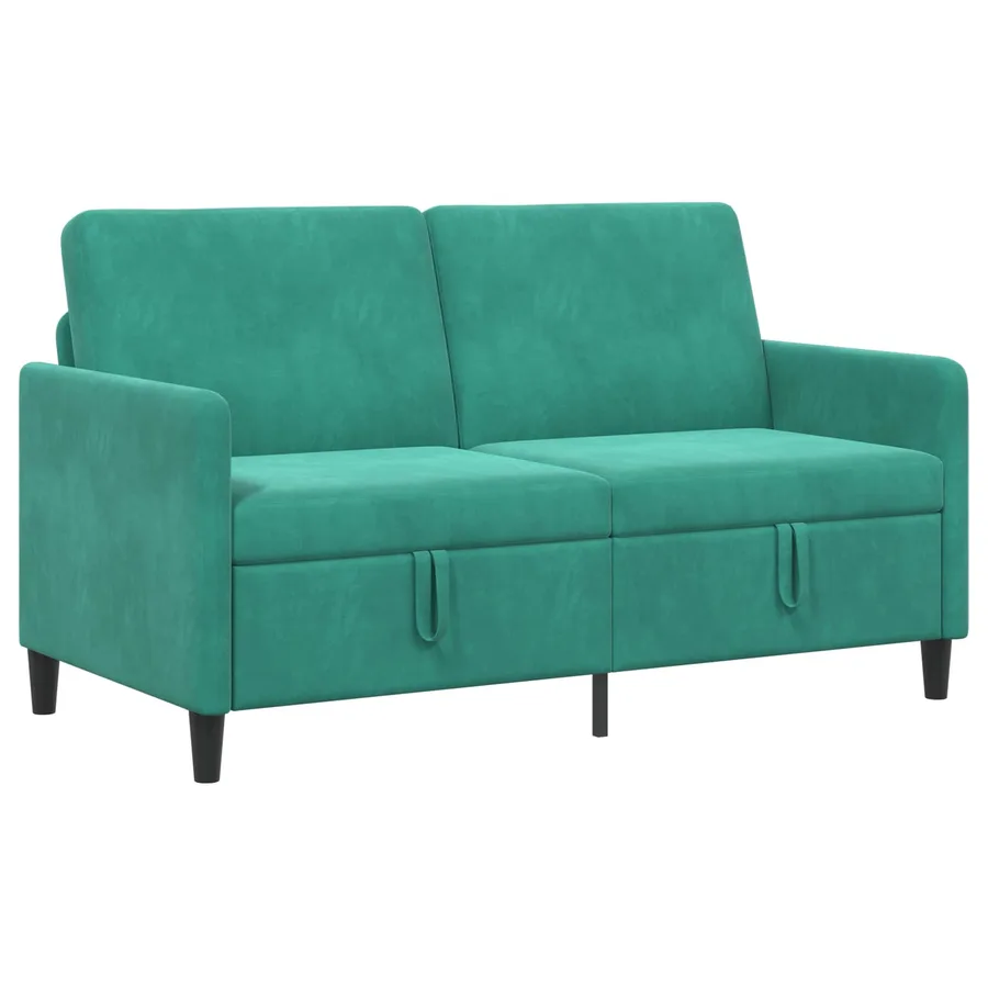 Sofa avec rangement Turquoise 152 x 78 x 87 cm Polyester - 2