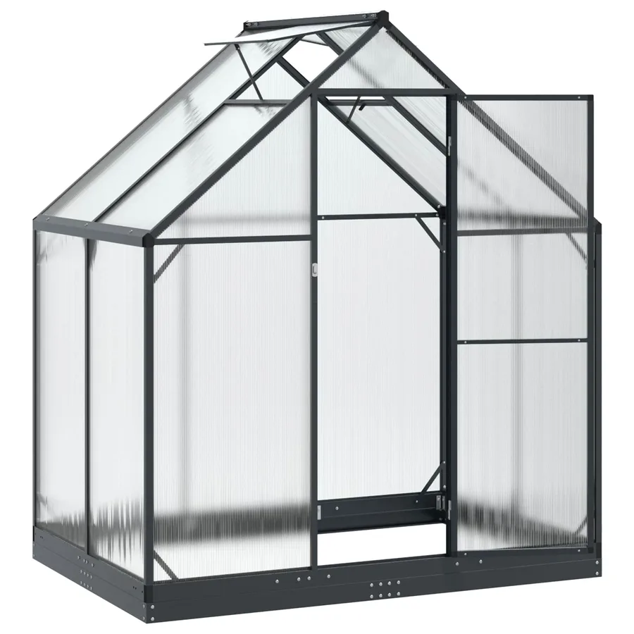 Serre de jardin avec porte Anthracite 183,5 x 123 x 207 cm - 3