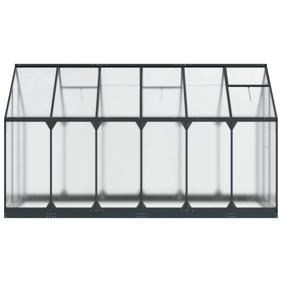 Serre de jardin avec porte Anthracite 183,5 x 363,5 x 207 cm - 5