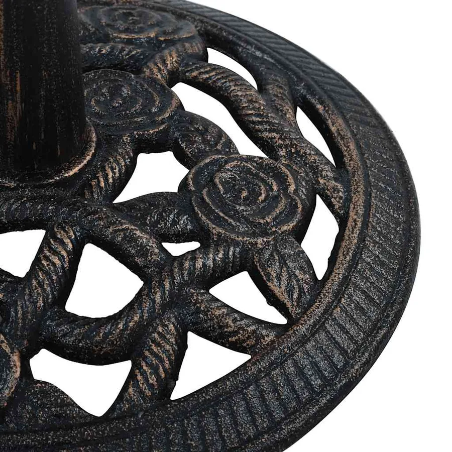 Socle de parasol Noir et bronze 9 kg 40 cm Fonte - 7