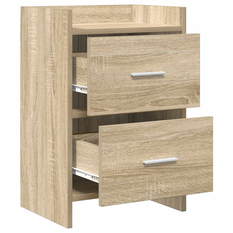 Tables de chevet 2 pcs Chêne Sonoma 40 x 30 x 60 cm - 3