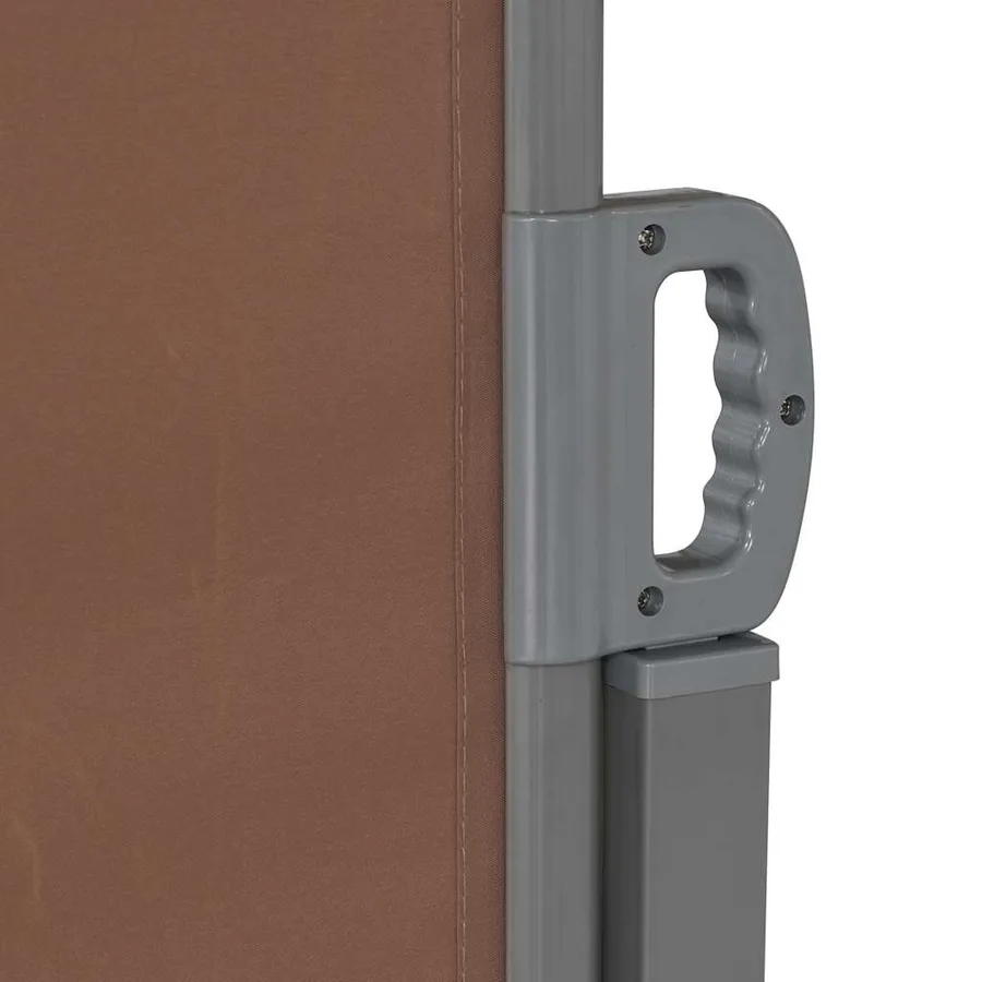 Auvent latéral rétractable 160 x 600 cm Marron - 4