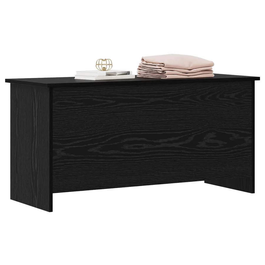 Coffre de rangement avec stockage Chêne noir 100 x 40 x 50 cm - 3