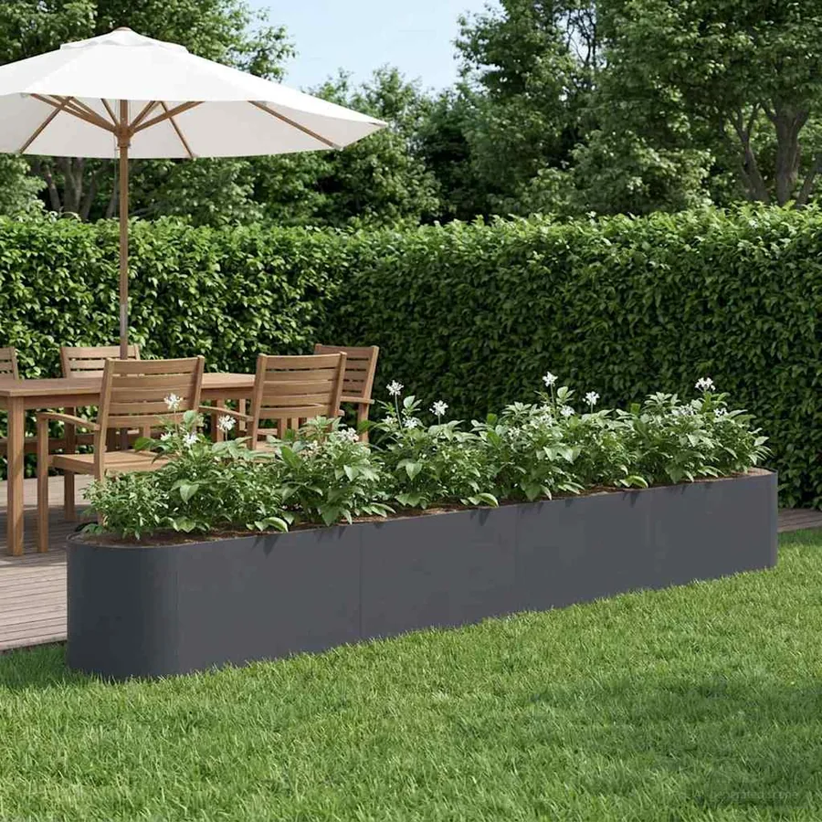 Jardin surélevé Anthracite 360 x 40 x 40 cm