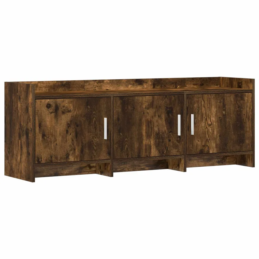 Meuble TV 130 x 33 x 47 cm Chêne fumé Bois d'ingénierie - 2