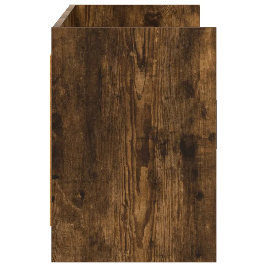 Meuble TV 130 x 33 x 47 cm Chêne fumé Bois d'ingénierie - 6