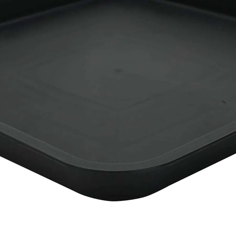 Pots de plantes 6 pcs Noir 20 x 20 x 16 cm Plastique - 10