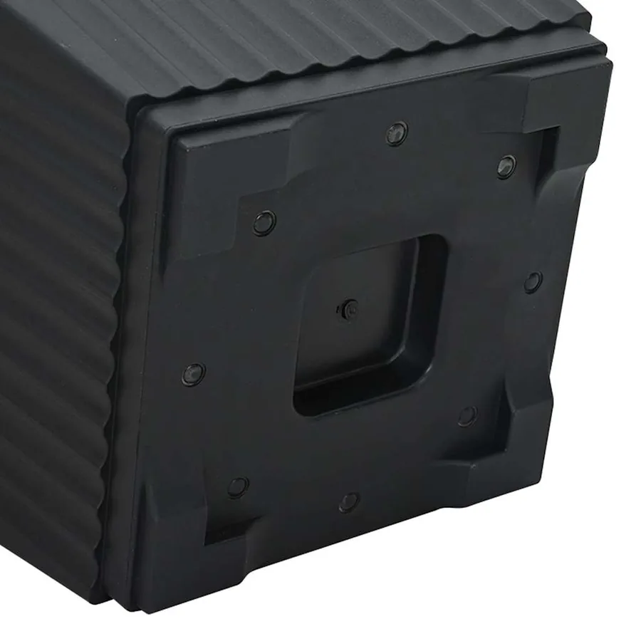 Pots de plantes 6 pcs Noir 20 x 20 x 16 cm Plastique - 9