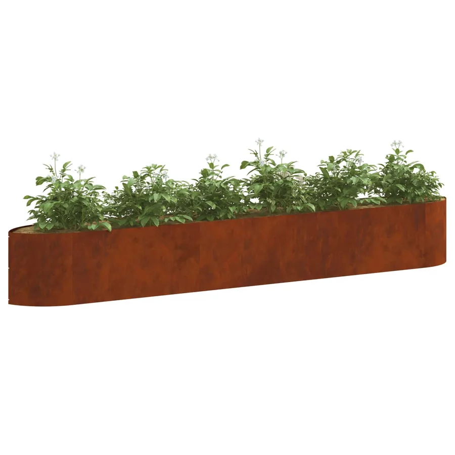 Jardin surélevé Acier patiné 300 x 40 x 40 cm Acier - 3