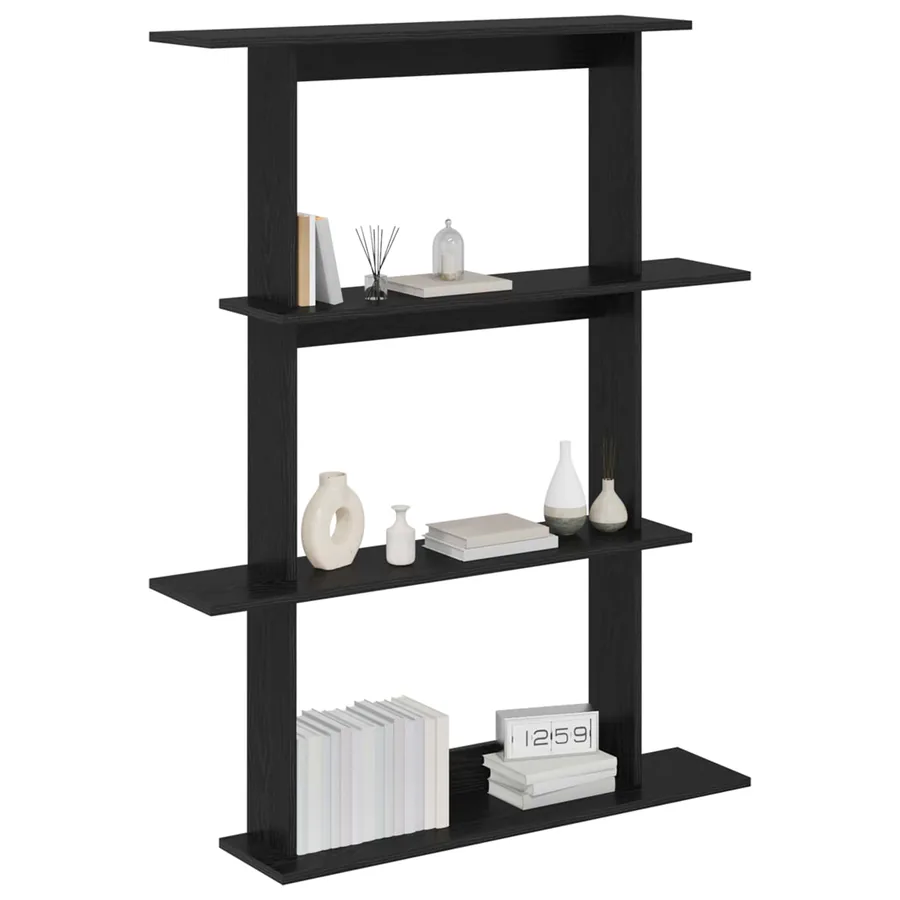 Étagère Murale Chêne noir 100 x 20 x 126 cm Bois d'ingénierie - 2