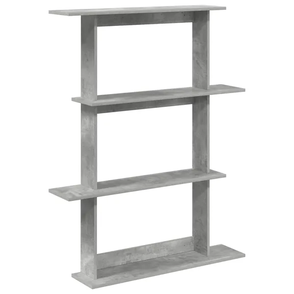 Étagère Murale Gris béton 100 x 20 x 126 cm Bois d'ingénierie
