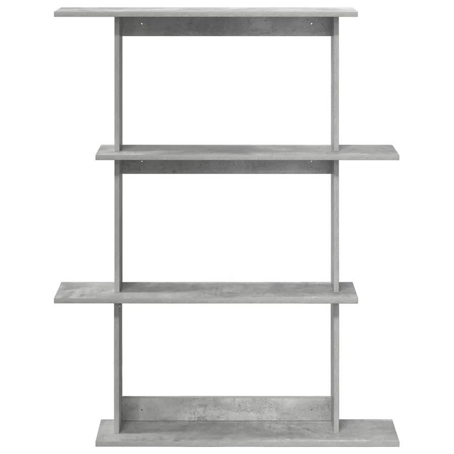 Étagère Murale Gris béton 100 x 20 x 126 cm Bois d'ingénierie - 3